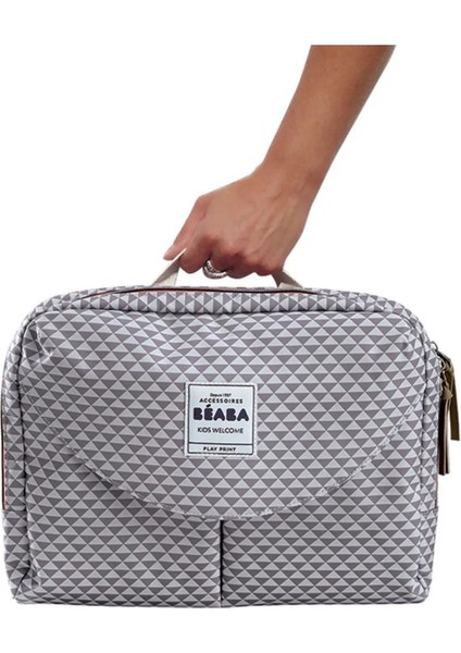Geneva Iı Bebek Bakım Çantası Gri Desenli 44X26X30 cm fırsatları