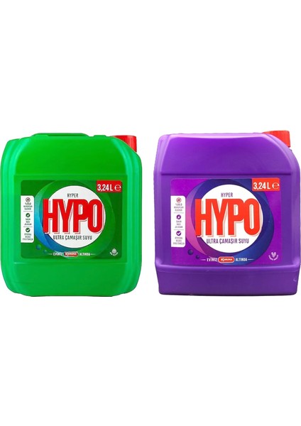 Çamaşır Suyu 3,24 Lt Çam Ferahlığı ve Lavanta 2 Li Set