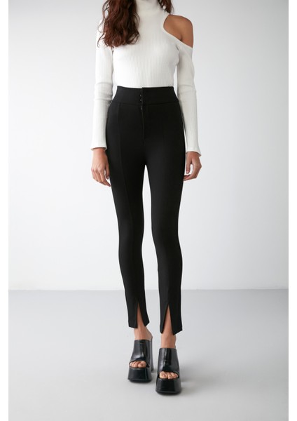 Alvın Skinny Regular Siyah Pantolon