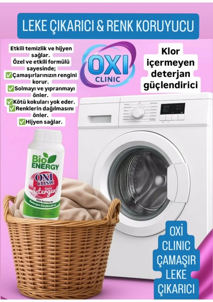 Bioenergy Oxi Clinic Çamaşır Leke Çıkarıcı 500 ml fiyatları