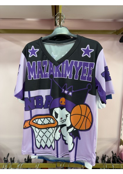 Mor V Yaka Kuromi Basketball Jersey T-Shirt