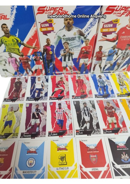 Süper Final Yeni Transferler 100 Jelatinli Poşet 300 Adet Futbolcu Kartı Vardır Mekanik Adamlar