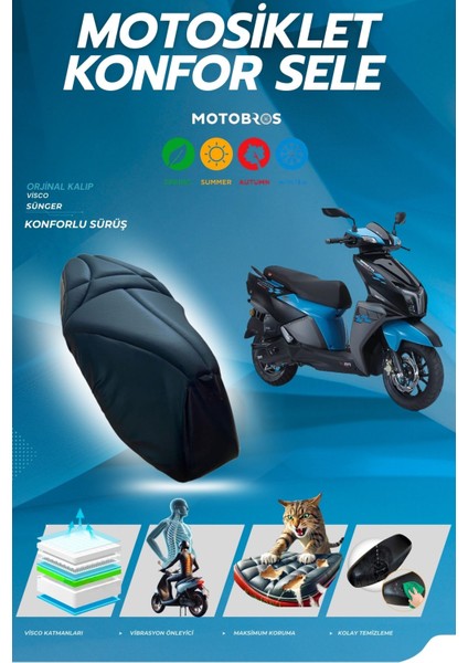 Tvs Ntorq Uyumlu Konfor Sele Kılıfı
