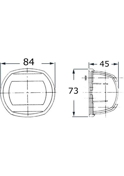 SL15 Tekne İskele Seyir Feneri Siyah 12V LED 73X84MM 15M Kadar Tekneler Için fiyatları