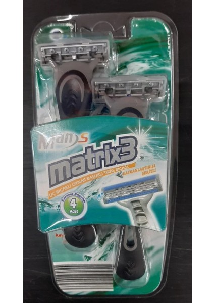 Matrix3 Mans Tıraş Bıçağı 3 Bıçaklı