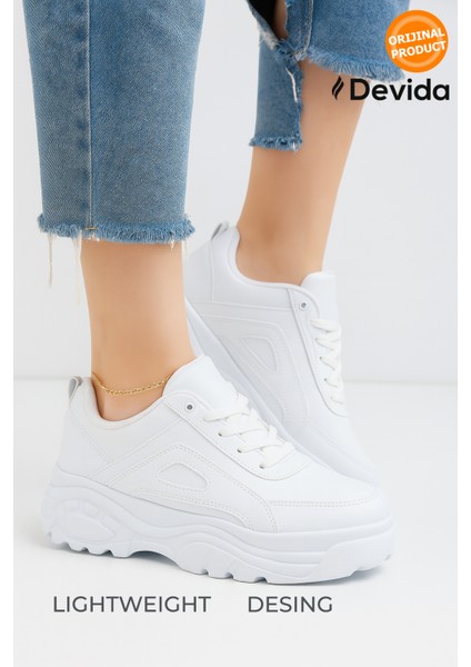 Kadın Beyaz Spor Ayakkabı,Günlük Rahat Air Taban Sneaker X401 indirimleri