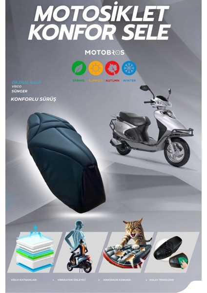 Rks Spontini Konfor Sele Kılıfı Visco Sünger (Yırtılmaya Dayanıklı)