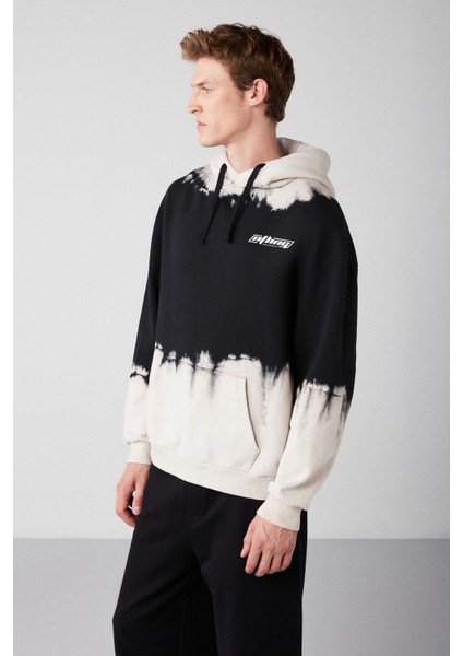 Astetıng Relaxed Oversize Siyah Sweatshirt