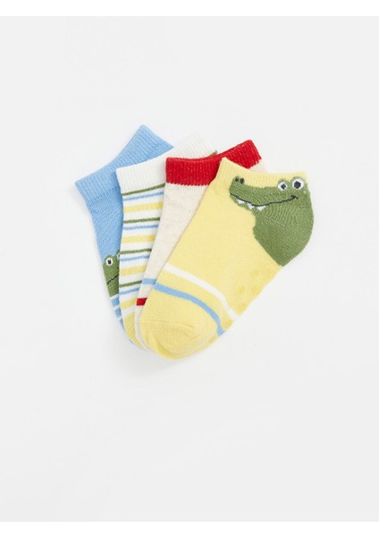 Yeni Sezon Baskili Erkek Bebek Patik Corap 5'li - S55916Z1 fırsatları