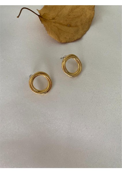 Halka Küpe Kalın Model Altın Renk fiyatları