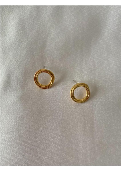 Halka Küpe Kalın Model Altın Renk indirimleri