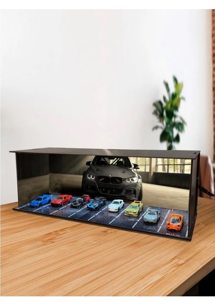 Home LED Aydınlatmalı Araba Koleksiyon Vitrini Garaj
