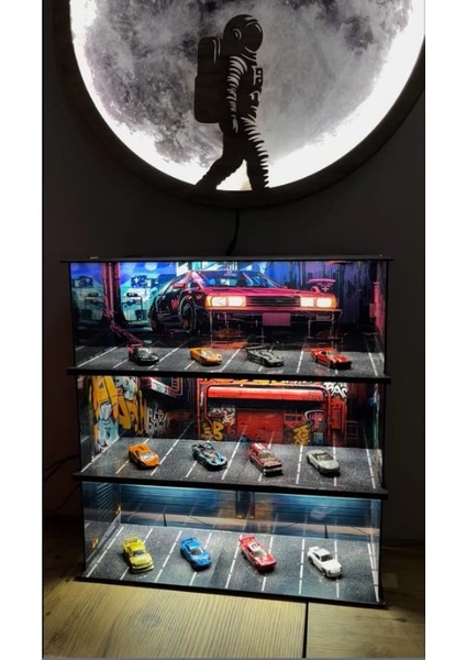 Home LED Aydınlatmalı Araba Koleksiyon Vitrini Garaj fırsatları