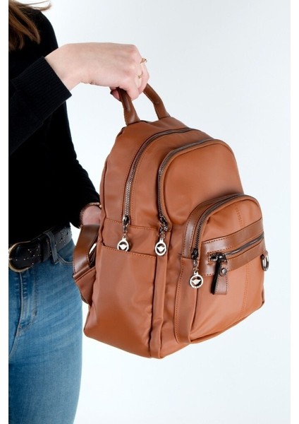 Kadın Çok Bölmeli Yıkama Deri Sırt Çanta fiyatları