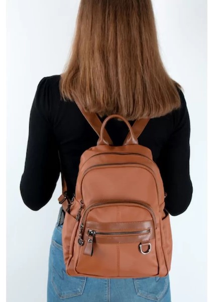 Kadın Çok Bölmeli Yıkama Deri Sırt Çanta fırsatları