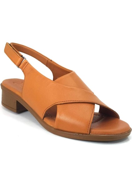 24026025Y Kadın Deri Sandalet