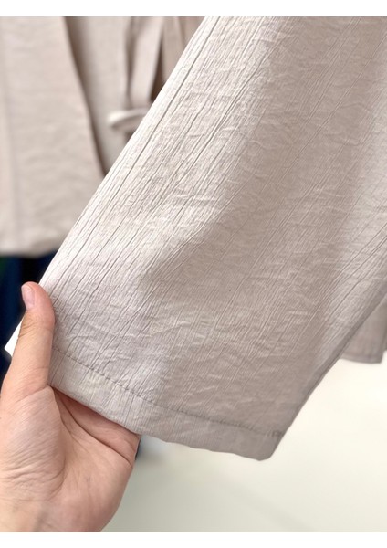 Mirona Ön Bağcıklı Çilek Kumaş Kısa KIMONO-MF210 Taş fırsatları