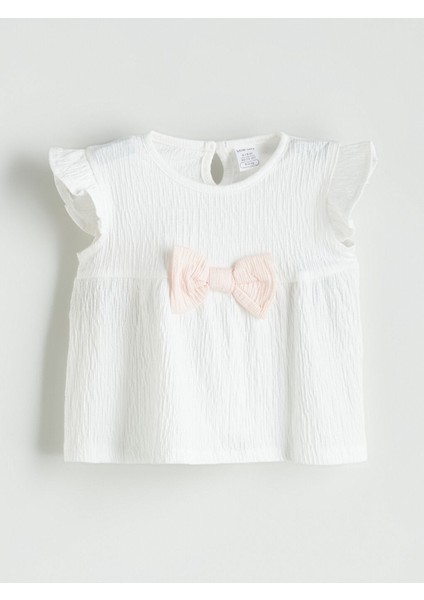 Yeni Sezon Kurdele Kiz Bebek Bluz ve Sort 2'li - S5K025Z1