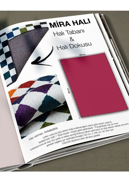 Cansu Koleksiyonu Patchwork Görünümlü Pembe Turuncu Tonlarda Dokuma Taban Dekoratif Halı CANSU06