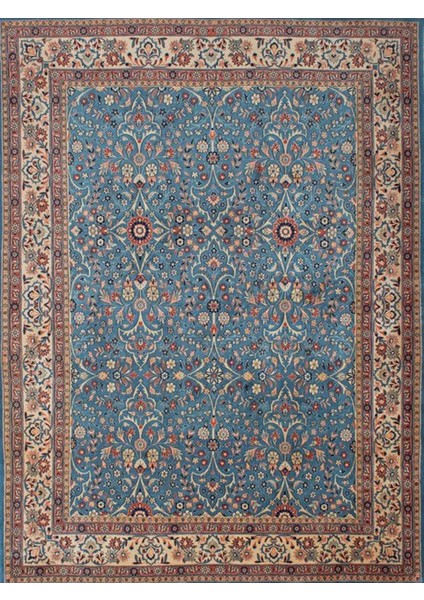 Cansu Koleksiyonu Bej Mavi Desenli Dokuma Taban Modern Dekoratif Halı CANSU36 modelleri