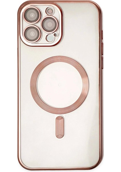 Newface iPhone 13 Pro Max Kılıf Kross Magneticsafe Kapak - Rose