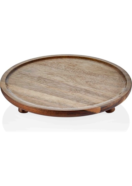 Natura Akasya Ayaklı Servis 32 cm