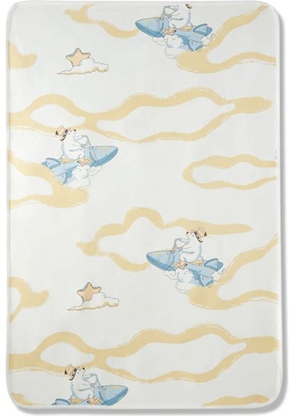 Rocket Bear Beyaz Oyun ve Alt Açma Matı, 60 cm