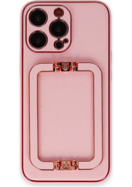 Newface iPhone 13 Pro Max Kılıf Coco Elit Kapak - Pembe
