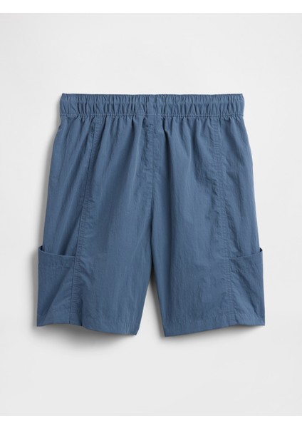 Erkek Çocuk Mavi Pull-On Hybrit Kargo Şort modelleri