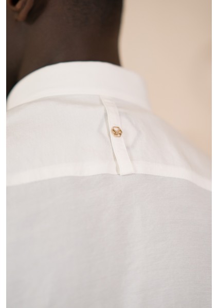 Yaka Düğmeli Yazlık Ince Tiril Tiril %100 Modal Slimfit Gömlek indirimleri