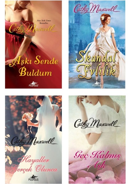 Cathy Maxwell Romantik Tarihi Romans Kitaplar Koleksiyonu Takım Set 4 Kitap