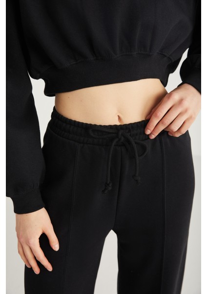 Amy Kadın %100 Organik Pamuk Siyah Sweatshirt modelleri