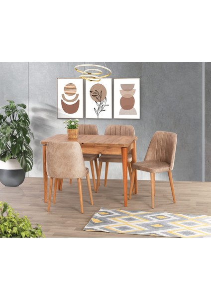 Antik Çam 70*110+30 Kelebek Açılabilir Masa