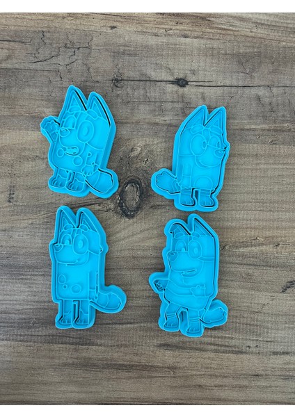 Bluey Temalı Kurabiye Kalıbı, Oyun Hamuru Kalıbı, Kil Kalıbı Seti