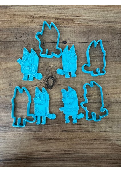 Bluey Temalı Kurabiye Kalıbı, Oyun Hamuru Kalıbı, Kil Kalıbı Seti