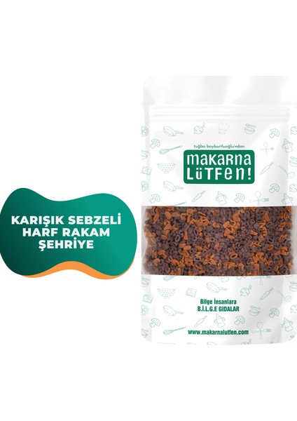 Karışık Sebzeli Harf Rakam Şehriye (%35 Sebzeli-250 g) modelleri