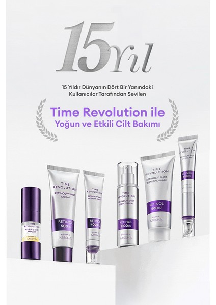 Kırışıklık Karşıtı, Yüksek Retinol İçerikli Krem Time Revolution Retinol 8000 Shot Intensive Cream