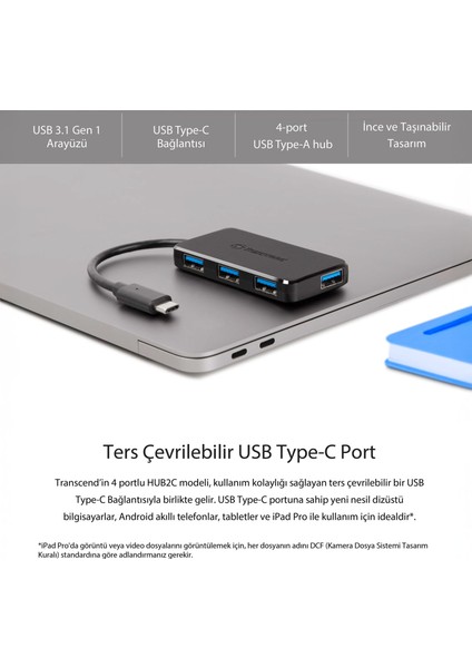 4-Port Hub, USB 3.1 Gen 1, Type C Çoğaltıcı modelleri