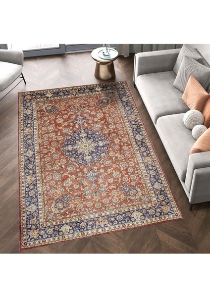 Cansu Koleksiyonu Eskitme Görünümlü Çok Renkli Desenli Dokuma Taban Modern Dekoratif Halı CANSU38 modelleri