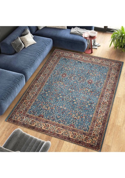 Cansu Koleksiyonu Bej Mavi Desenli Dokuma Taban Modern Dekoratif Halı CANSU36 fiyatları