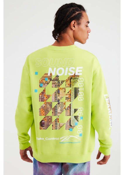 Rad Oversize Neon Yeşil Sweatshirt