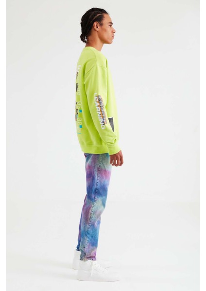 Rad Oversize Neon Yeşil Sweatshirt indirimleri