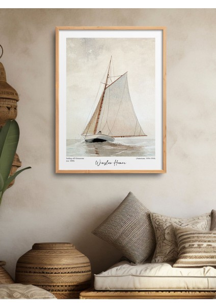 Çerçeveli Tekli Tablo Yelkenli Serisi Klasik Poster Tablo TK/180