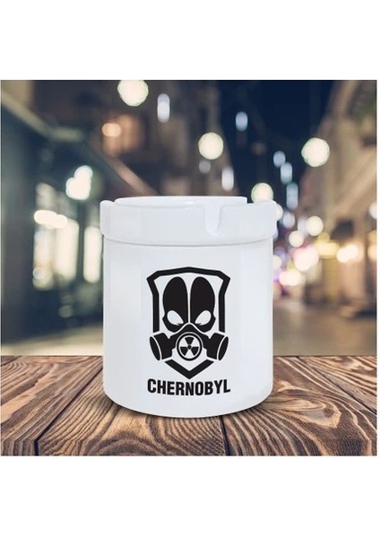 Chernobyl Logo Baskılı Küllük Kül Tablası