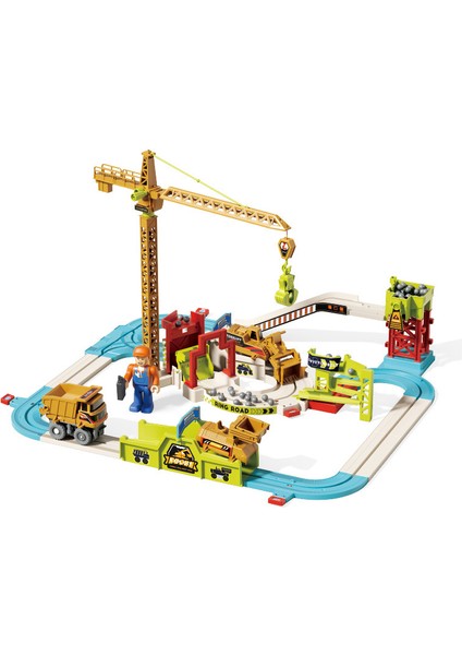 Çocuk Eğitici Havaalanı Parça Tren Araba Atılım Macera Taşıma Parça Araba Saklama Kutusu Seti (Yurt Dışından)