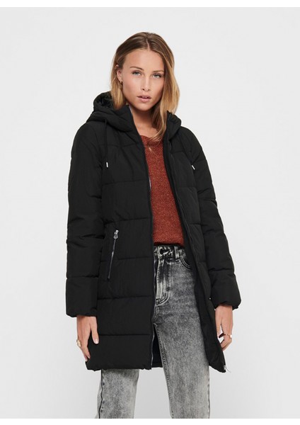 Dolly Long Puffer Coat Otw Noos Kadın Siyah Mont 15205369-02