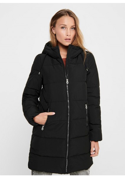 Dolly Long Puffer Coat Otw Noos Kadın Siyah Mont 15205369-02
