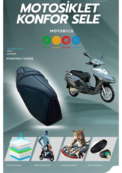 Arora Special Uyumlu Konfor Sele ve Sele Kılıfı Visco Sünger