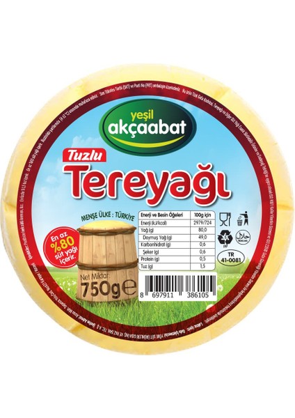 Trabzon Tereyağı Tuzlu 750 gr fiyatları
