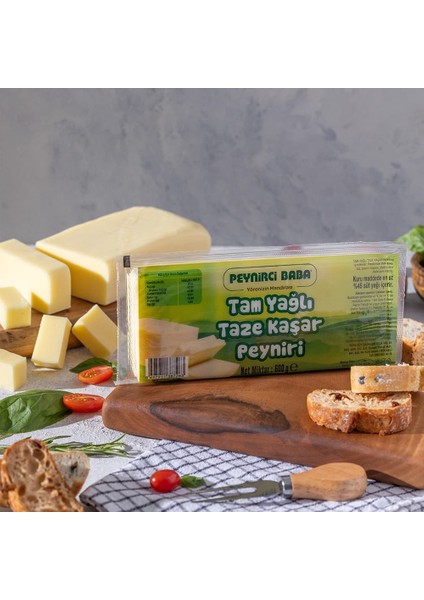 Tam Yağlı Taze Kaşar Peyniri 2 x 600 gr fiyatları
